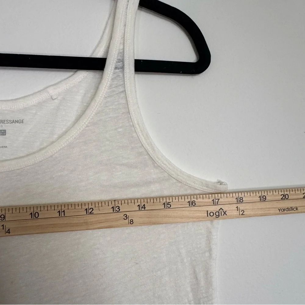 Uniqlo x Ines De La Fressange 100% Linen Sleeveless Tank Top Cover Up Size M